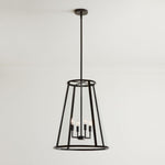 Cargar imagen en el visor de la Galería, Lámpara colgante de exterior de vidrio Ferrix - Iluminación industrial para porches delanteros
