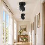 Charger l'image dans la visionneuse de galerie, Two black SPECTRA lights in a hallway
