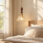Cargar imagen en el visor de la Galería, Vintage Flower Glass Pendant Lamp