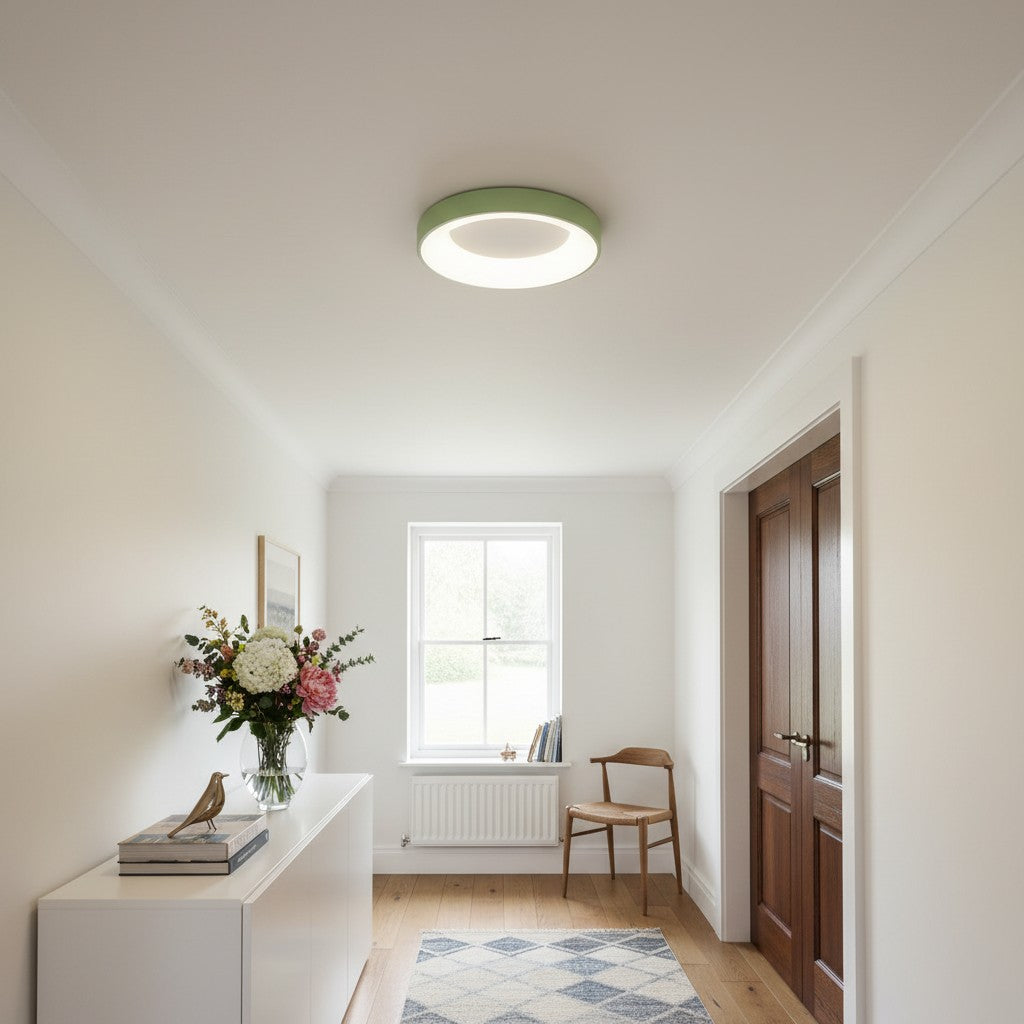 Lampe de plafond Lumiflexa Sleek Circle - Design minimaliste pour salons modernes