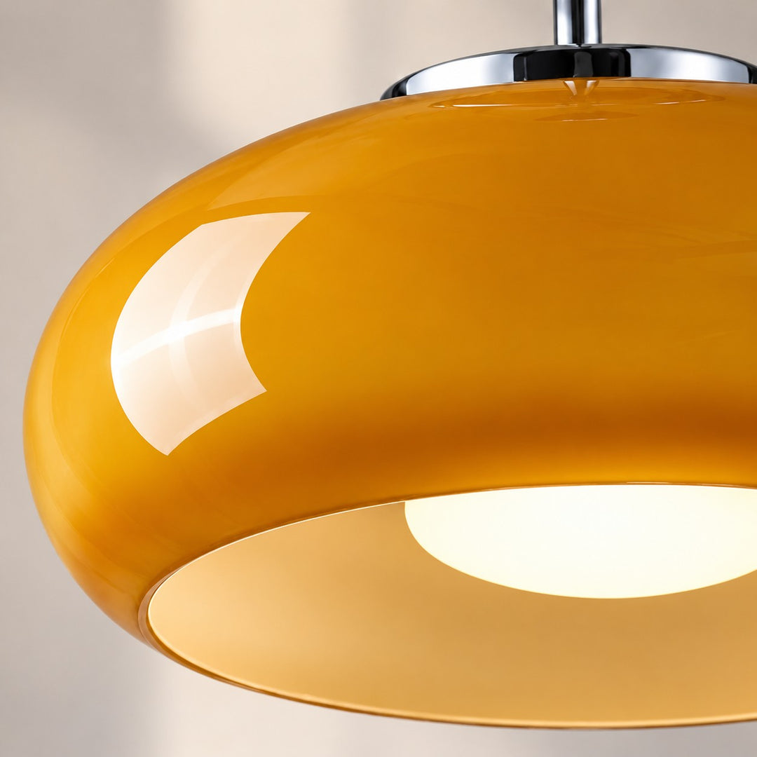 Bauvia Bauhaus Modern Round Glass Ceiling Lamp