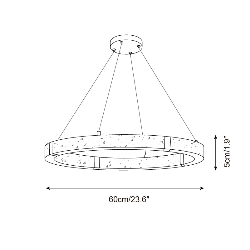 Lustre circulaire Dainolite
