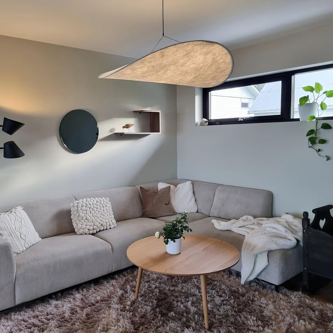 Cloudlike Mulberry Silk Plug-In Pendant Light