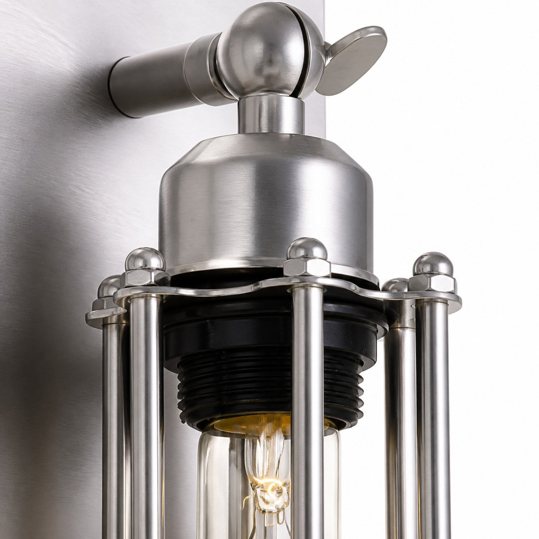 Brushed Silver Linear Wall Light