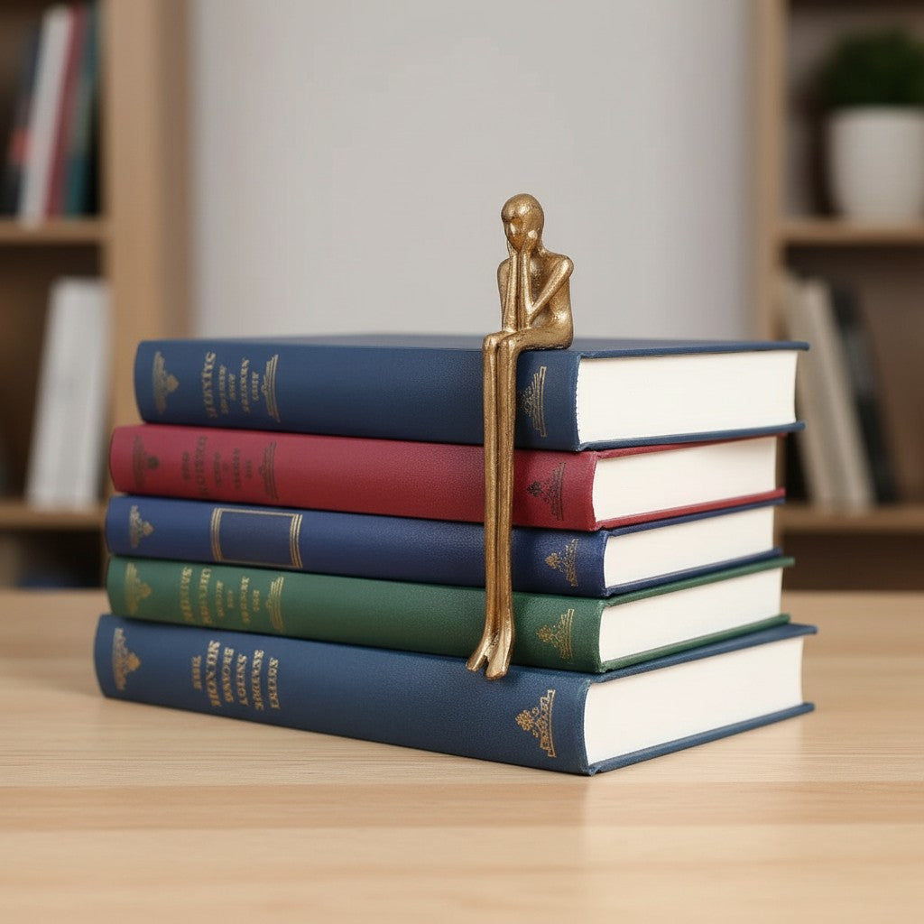 Escultura Geométrica de Perro Floxo Decoración Moderna - Arte Minimalista de Hierro para Escritorio