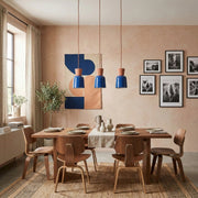 Suspension Bol Colorée Rétro Moderne Chromara pour Îlot de Cuisine et Salle à Manger