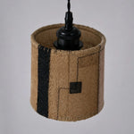 Bild in Gallery-Viewer laden, Natural Loofah Woven Pendant Lamp Wabi Sabi Patchwork Hanging Light