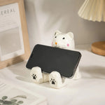 Cargar imagen en el visor de la Galería, Wooden animal phone stand scene view