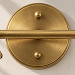 Charger l'image dans la visionneuse de galerie, Aurelia Brushed Brass Adjustable Vanity Wall Light