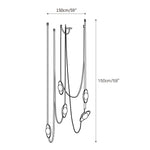 Charger l'image dans la visionneuse de galerie, Lampe suspendue Light Rail en cuir