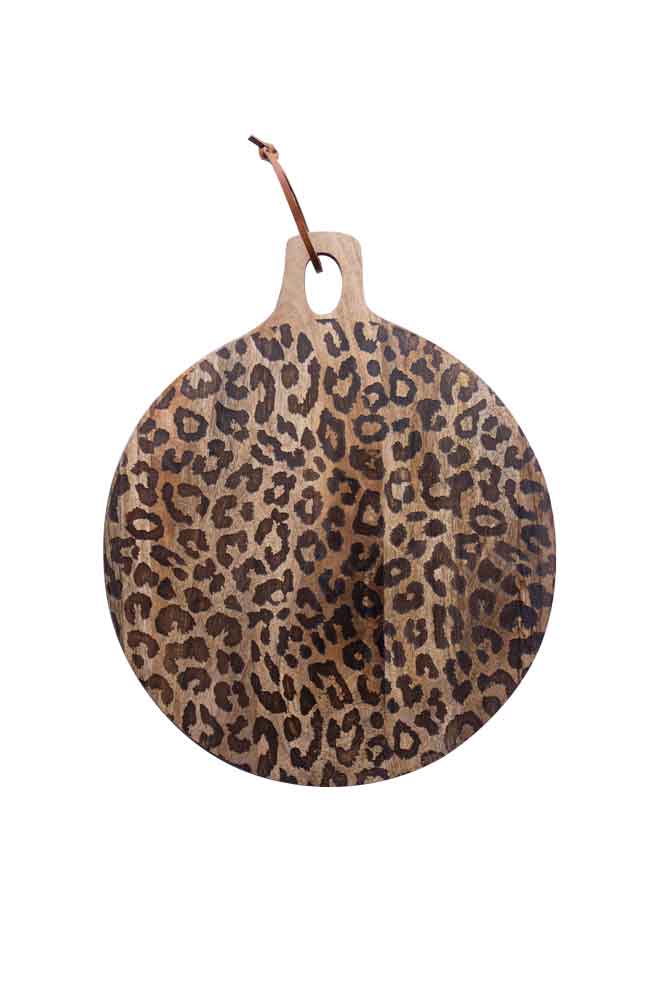 Leopard Solid Sapele Wood Board - Functional Dining Accessory for Kitchen
