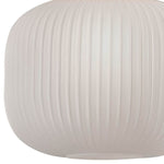 Load image into Gallery viewer, Pelviona Modern Ribbed Glass Pendant - Frosted &amp; Brass Ceiling Light Add Timeless Charm to Your Space
