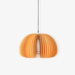 Bild in Gallery-Viewer laden, Rounded Wood Slat Swag Pendant Light