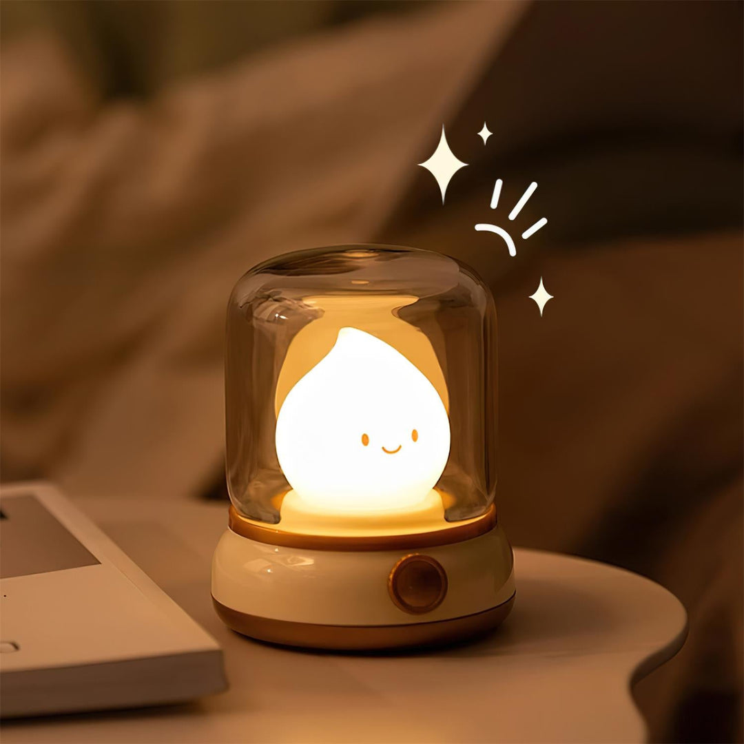 Luz nocturna pequeña LED con forma de llama