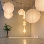 Bild in Gallery-Viewer laden, White Handcrafted Mulberry Paper Swag Light