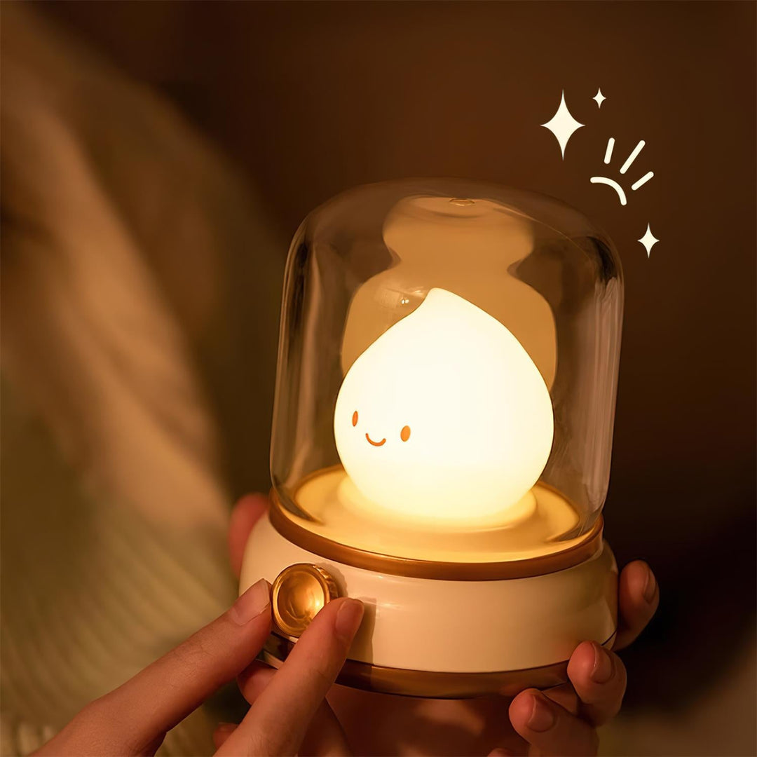 Luz nocturna pequeña LED con forma de llama