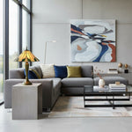 Load image into Gallery viewer, TiffStar Nature Inspired Art Glass Table Lamp - Stained Glass Leaf Pattern for Home Décor