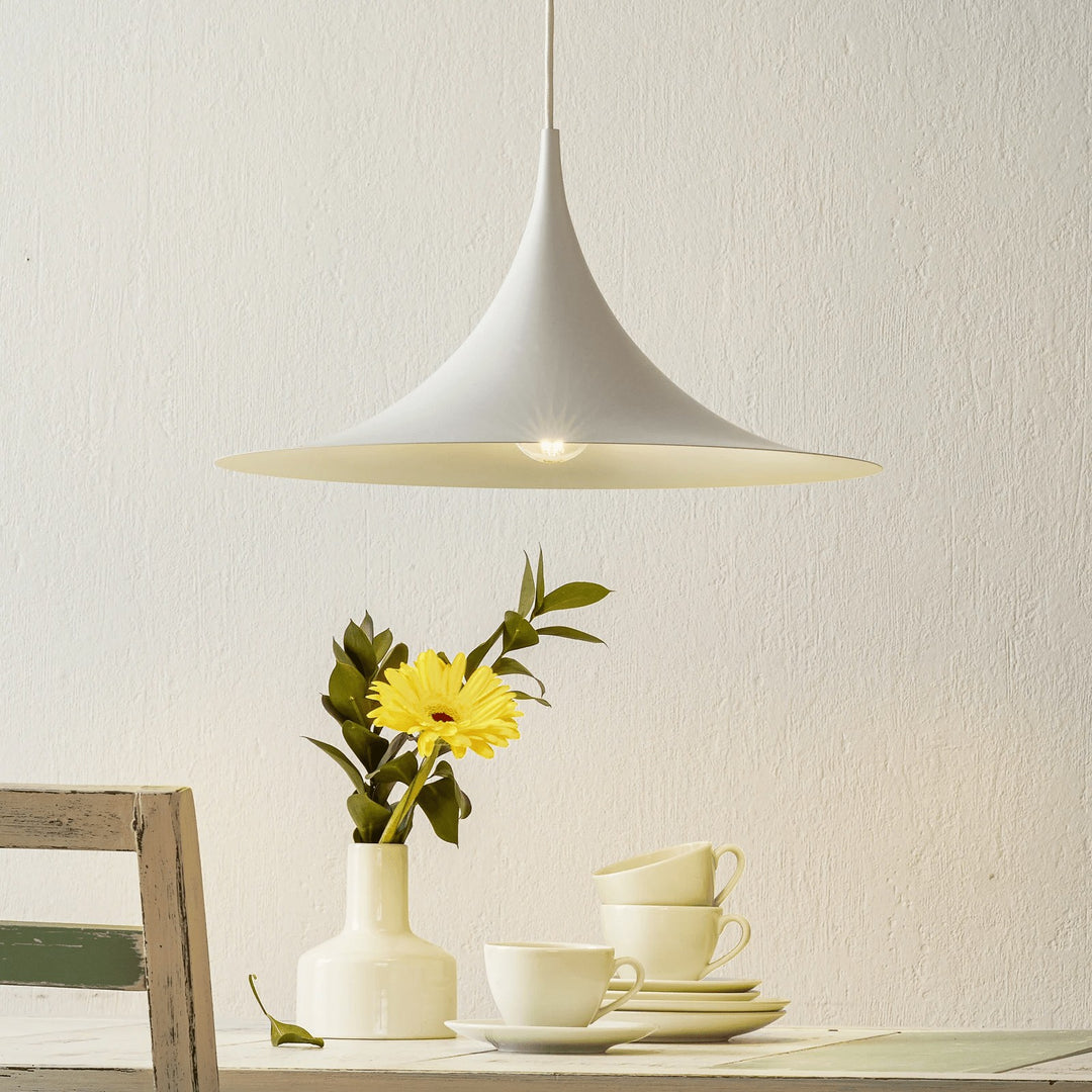 Arch-Shaped Aluminum Plug-In Pendant Light