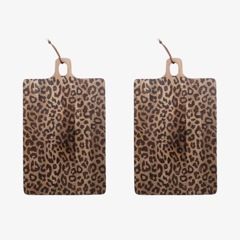 Leopard Solid Sapele Wood Board - Functional Dining Accessory for Kitchen