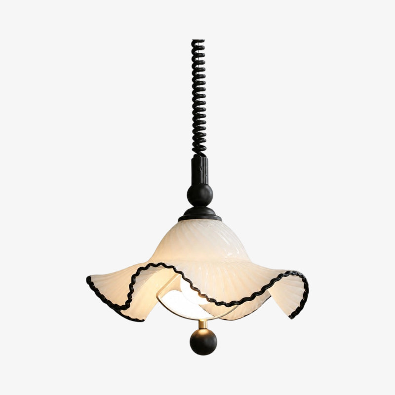 Cazelle French Vintage Wave Pendant Light – Soft Ambient Pendant Lamp for Interiors