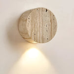 Bild in Gallery-Viewer laden, Japanische Wabi Sabi Natürliche Travertin Stein Wandleuchte
