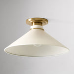 Cargar imagen en el visor de la Galería, Aurenza Flush Mount: Lámpara de techo rústica con un diseño sencillo y elegante
