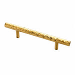 Bild in Gallery-Viewer laden, Natural Brass hammered bar pull with 5 inch or 128 mm centers