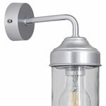 Load image into Gallery viewer, Close-up of aluminum canopy, arm and glass shade