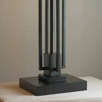 Load image into Gallery viewer, Culletto Rectangular Stained Glass Mosaic – Artisan Style Table Lamp for Bedroom and Hallway Accent Lighting