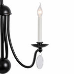 Cargar imagen en el visor de la Galería, Multi-Layer Black Candle Staircase Chandelier