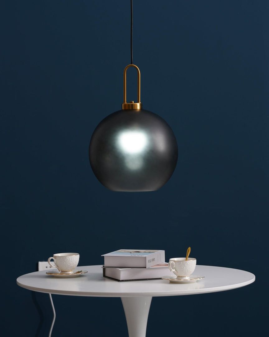 Copper-Plated Glass Plug-In Swag Pendant