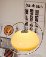 Load image into Gallery viewer, Rounded Glass Chrome Swag Pendant Light