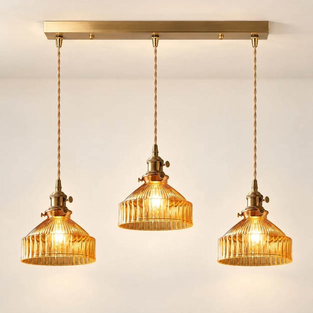 Colored Glass Pendant Light