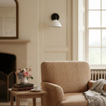 Bild in der Galerieansicht laden, Conique Metal  Wall Sconce - White Metal Shade - Industrial Modern Lighting
