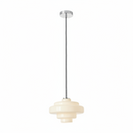 Load image into Gallery viewer, Koloro Modern Art-Inspired Curved Glass Pendant Fixture - Transitional Style Lighting for Living Spaces
