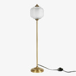 Load image into Gallery viewer, Eloise Textured Glass Pumpkin-Inspired Floor Lamp - Organic Artistry and Retro Style for Living Rooms