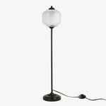 Load image into Gallery viewer, Eloise Textured Glass Pumpkin-Inspired Floor Lamp - Organic Artistry and Retro Style for Living Rooms