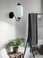Load image into Gallery viewer, Vintage Milk Glass Sconce Bedside Hallway Eloise Wall Sconce
