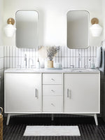 Load image into Gallery viewer, Merin Glass Wall Sconce - Modern Metal Frame for Ambient Lighting

