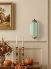 Eloise Vintage Scalloped Milk Glass Wall Sconce - Modern Accent Lighting for Bathroom and Bedroom