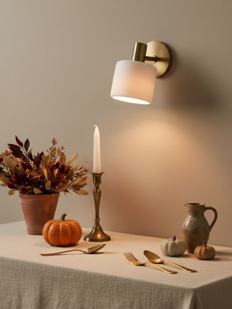 Aplique de pared pivotante de porcelana moderna Cerova 