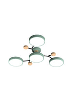 Load image into Gallery viewer, Multihead Disc Morandi Color Branch Ceiling Light
