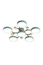 Load image into Gallery viewer, Multihead Disc Morandi Color Branch Ceiling Light
