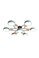 Load image into Gallery viewer, Multihead Disc Morandi Color Branch Ceiling Light
