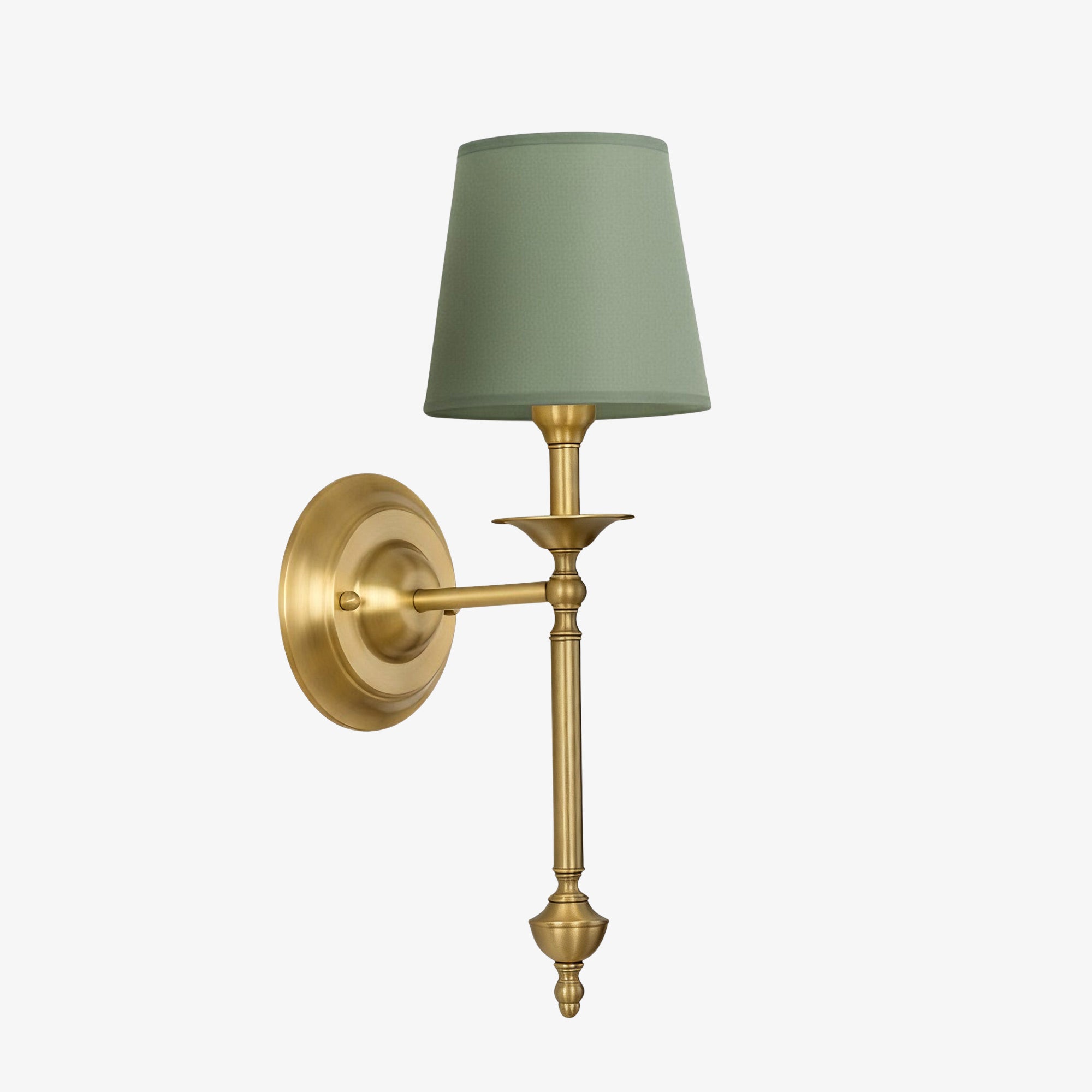 Rowan Fabric Shade Wall Sconce in Antique Copper - Vintage Luxury Light for Interiors