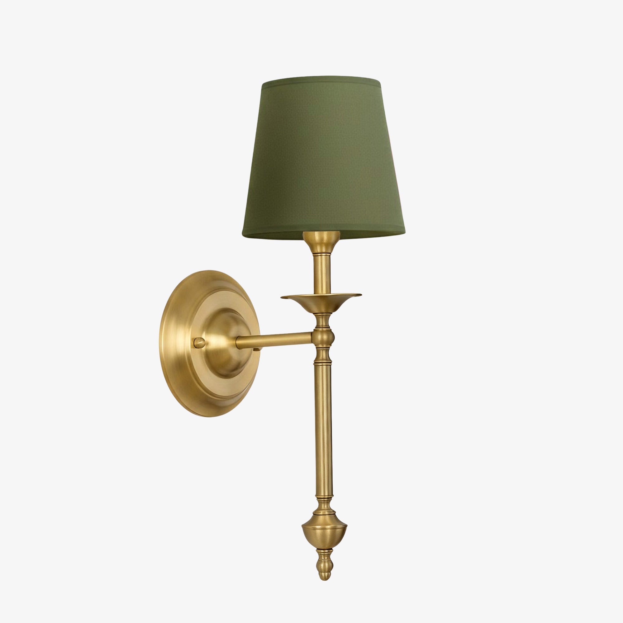 Rowan Fabric Shade Wall Sconce in Antique Copper - Vintage Luxury Light for Interiors