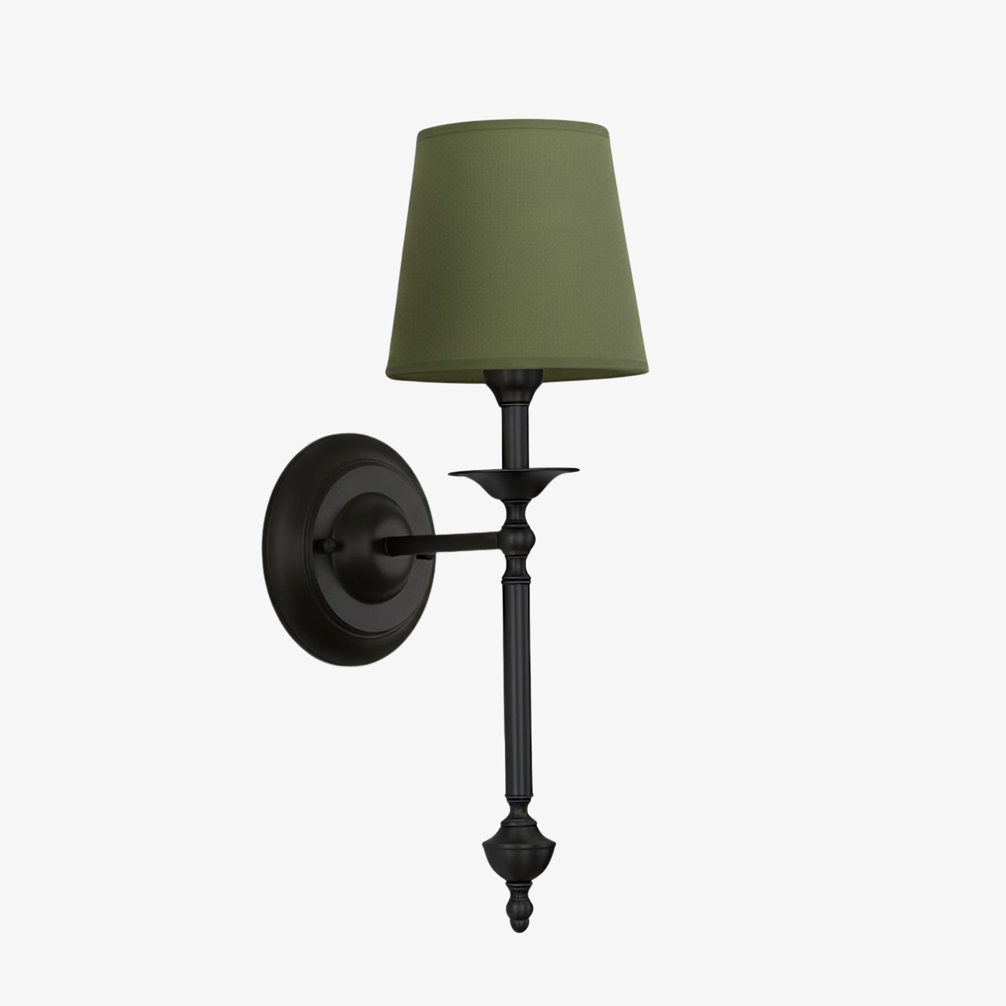 Rowan Fabric Shade Wall Sconce in Antique Copper - Vintage Luxury Light for Interiors