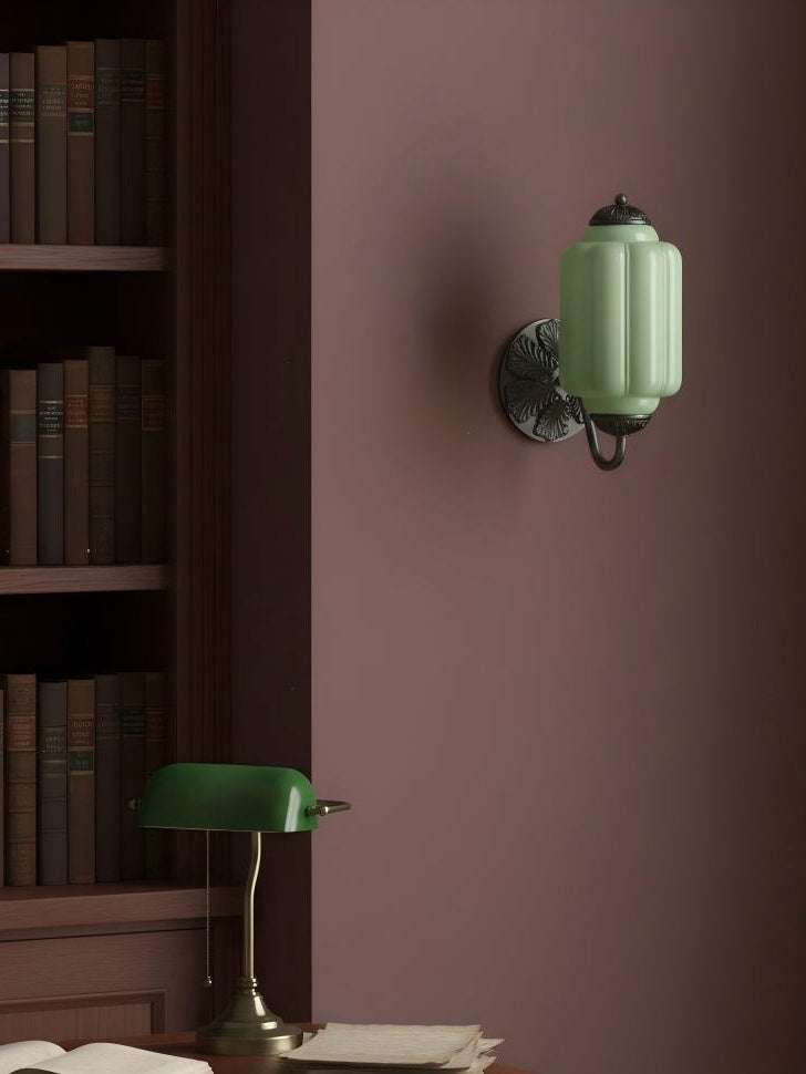 Vintage Milk Glass Sconce Bedside Hallway Eloise Wall Sconce