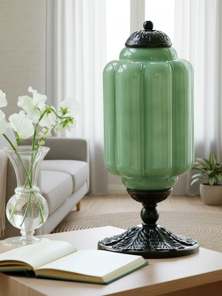 Vintage Glas Eloise Tischlampe