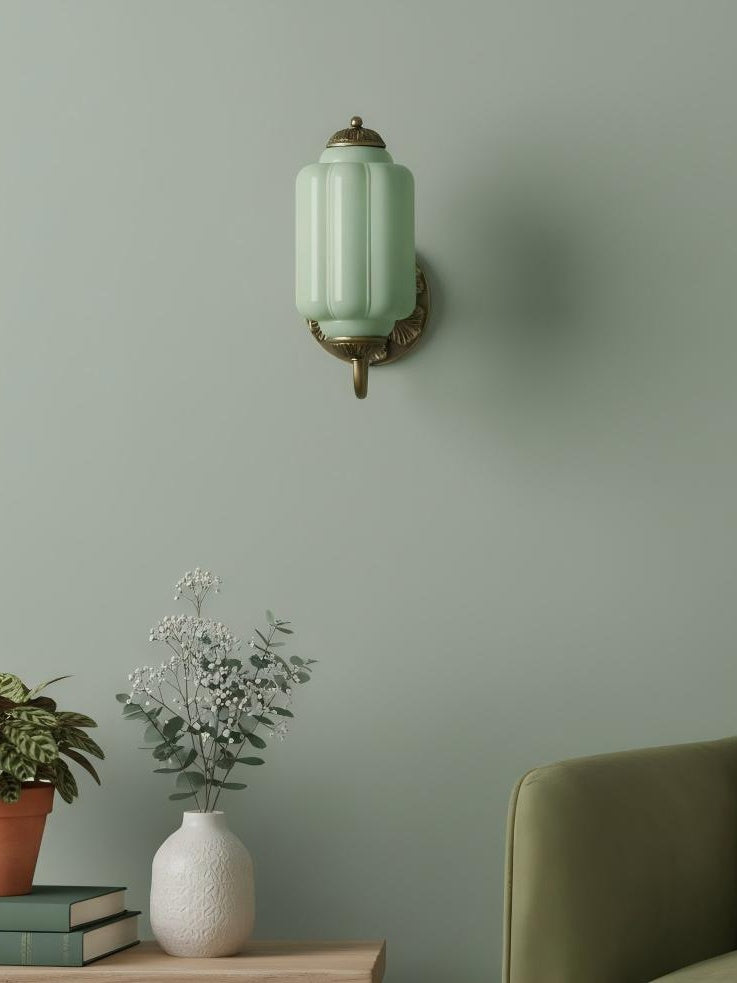 Vintage Milk Glass Sconce Bedside Hallway Eloise Wall Sconce